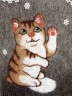 Валенки-самовалки "Снежные котята" детские комбинированные