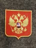 Валенки с аппликацией (б) "Российский герб" высокие серые