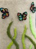 Валенки-самовалки "Бабочки в траве" детские белые