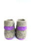 Тапочки-самовалки с вышивкой "Виолетта" 
